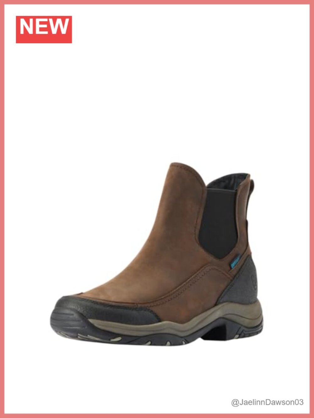 StretchFit Waterproof Western Boot Square Toe Mid-Calf Leather